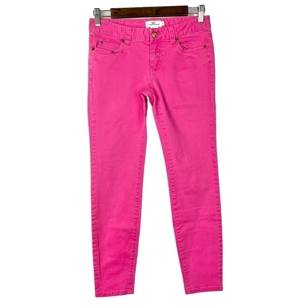 Vineyard Vines Hot Pink Low Rise Skinny Jeans 0